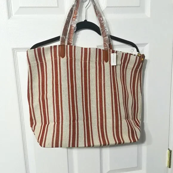 Banana Republic Stripe Canvas Tote